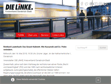 Tablet Screenshot of dielinke-osnabrueck.de